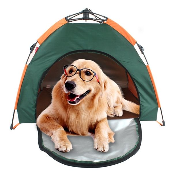 Canelas canetas portátil tenda de pet tenda cão casa dobrável ao ar livre cão automático canil canil protetor solar protetor solar leito de pet tat de cachorro tat de tenda do lado de fora 220912