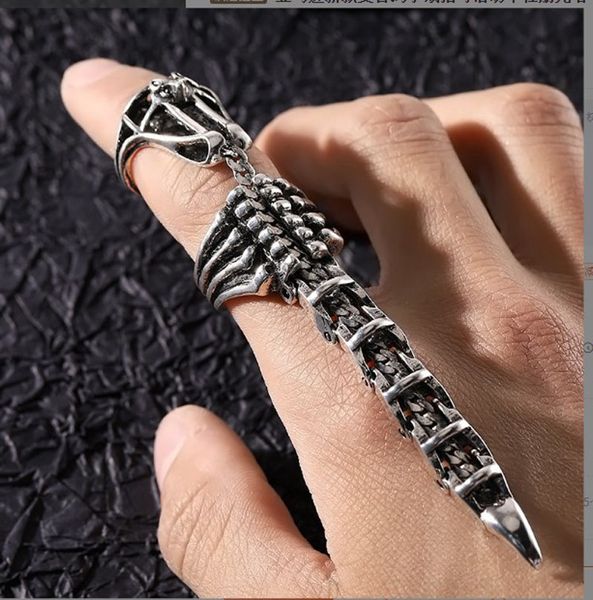 Silvery Scorpion Cool Rings Punk Rock Hinged Loop Activity Rings for Men Women Halloween Cosplay Costume Accessori Gioielli Regali