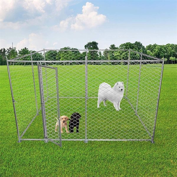 Kennels Kalemler Katlanabilir Metal Köpek Kennel Köpek Yavru Playpen Suya dayanıklı kapak Olmadan ağır hizmet tipi açık kafesi kilitlenebilir 220912 ile büyük köpekler için