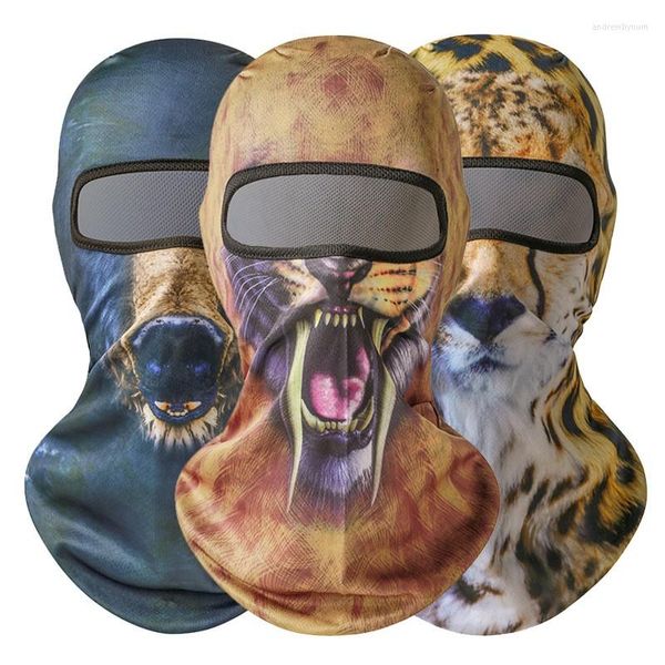 Boinas de capa de face de animais máscara de motocicleta militar Balaclava Skull