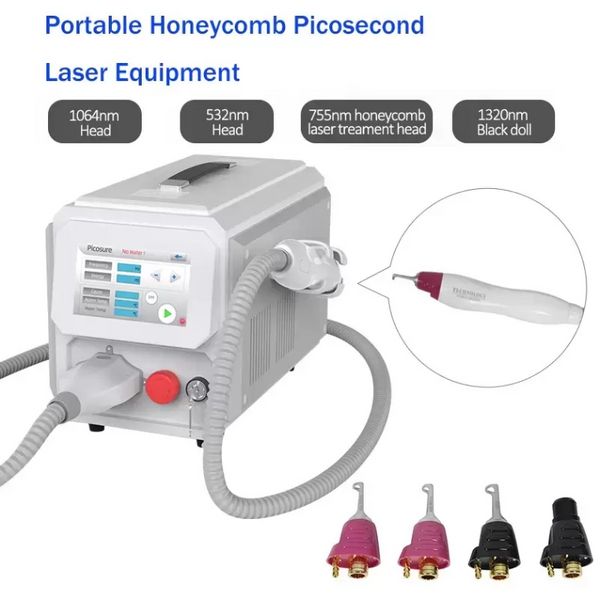 Altra attrezzatura di bellezza Macchina IPL Macchina per la rimozione dei tatuaggi laser a fibra a picosecondi Macchine Picolaser Lazer per il ringiovanimento della pelle