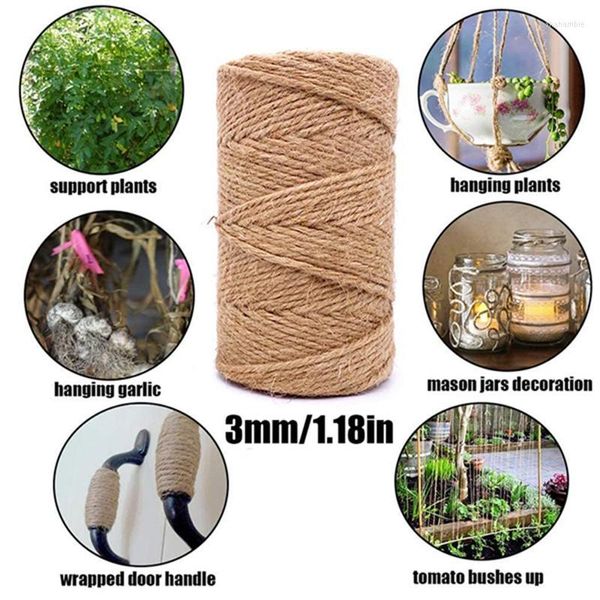 ROLO DE FEIR ROLO DE RODO 3MM TARENDO DE JUTE 100M CARRA DE CURBA PARA PLANTA DE PLANTA DE PLANTA DE GARDENHING PAGA INDUSTRIAL