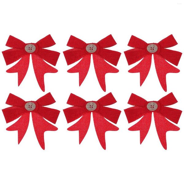 Bandanas Bow Christmas Presente de Natal Tree de fita embrulhando arco -bowknot Bolida Artesanato Craft Ornament Diy Tie DIY Ornamentos decorativos