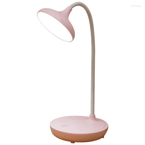 Tischlampen 3 Modi Dimmable Touch LED Lamp Home Bettseite Nachtlicht USB-Ladung Office Eye-Protect-Studie