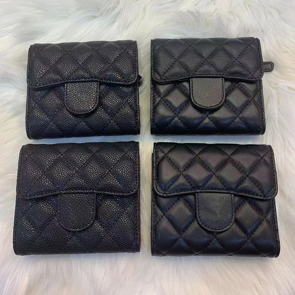 3AAA Ladies Classic High End Custom Zipper Portafoglio di lusso in pelle di caviale Fashion Card Holder Portamonete in pelle casual