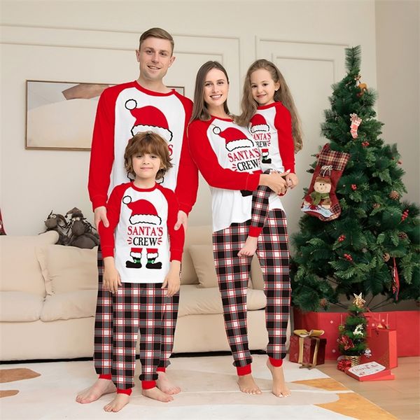 Passende Familien-Outfits, Jahr, Weihnachten, Familie, passende Pyjama-Outfits, Vater, Mutter, Kinder, Weihnachtsmann, Kleidungsset, Paare, Familienmitglieder, Look 220913