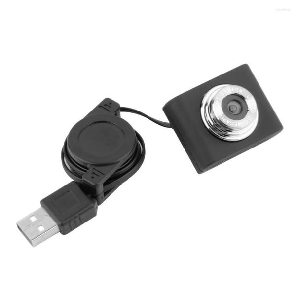 Yüksek Tanımlı Mini USB 2.0 5m Geri Çekilebilir Klip Kamera Bilgisayar Dizüstü Bilgisayar için 5 Megapiksel Kablo Webcam