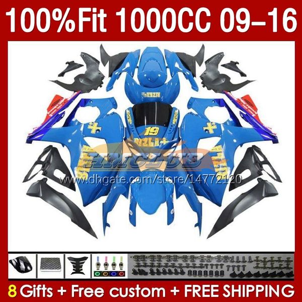 Инъекционные общеизвезения для Suzuki GSXR 1000 CC K9 GSXR1000 2009 2011 2011 2013 2013 2014 2015 2016 151NO.93 K 9 1000CC GSXR-1000 09 10 11 12 13 14 15 16 OEM Fairing Rizla Blue Blue Blue Blue