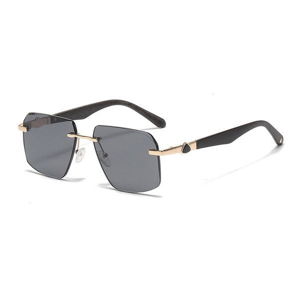 Holzmaserung Herren-Sonnenbrille mit Diamantschliff, europäische und amerikanische Trends, Außenhandel, Großhandel, Brillen, grenzüberschreitende Sonnenbrille DF538