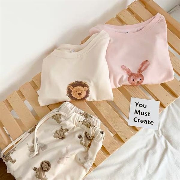 Женская одежда для сна XEJ Pijama Kawaii Cartoon Lion Print Pajamas Женщины летняя гостиная домашняя одежда для женщин для женщин сон пижама Женщины ночная одежда 220913