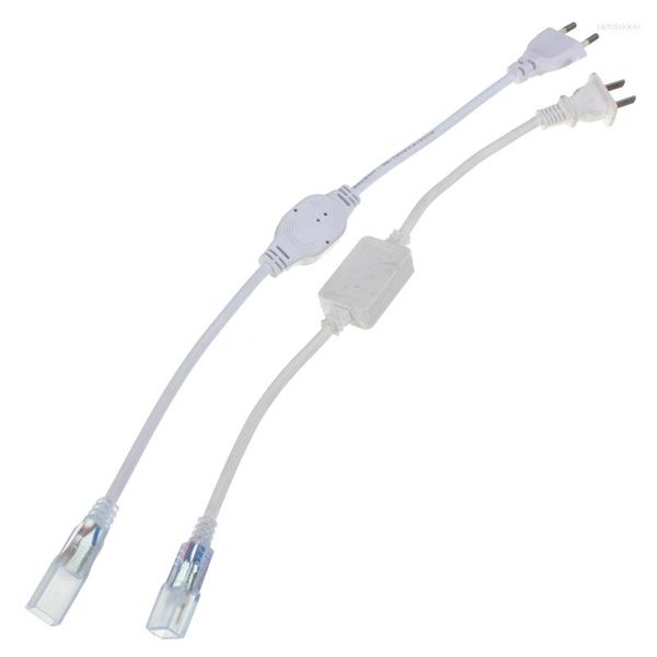Strings Plug Socket com 2 pinos para barra de luz de luz LED SMD AC220V Tiras de lâmpadas Acessórias nos EUA/UE