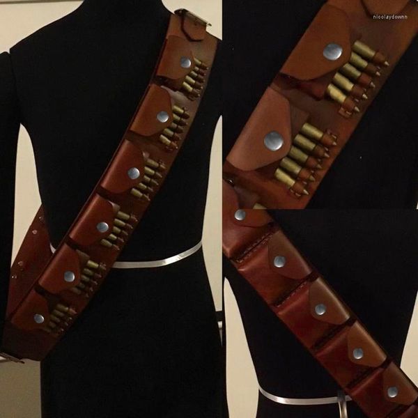 Вечеринка поставляет песчаные люди боеприпасы Bandolier Tusken Leather Cartridge Pouch Cosplay Costum