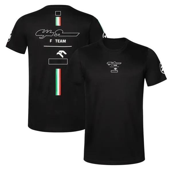 F1 2022 Team T-Shirt Mens Racing Series Sports T-Shirt Verão Plus Size Respirável Quick Dry Top