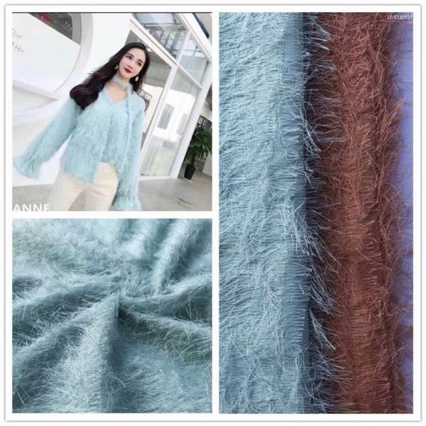 Roupas de tecido outono e inverno lã jacquard girando composto composta de seda cortada flor de moda feminina lã feminina
