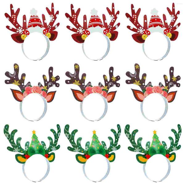 Bandanas Bandanas Antler Bandas de cabeça Party Reindeer Hairbands Capace Freshes Acessório