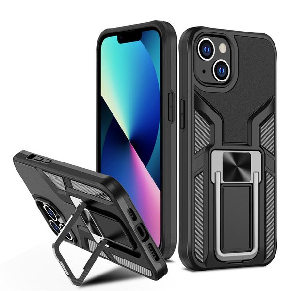 Casos de suporte de anel magnético para iPhone 14 11 12 13/pro/max/Promax/xr/xsmax/12 13/mini -choque 360 ​​Tampa de telefone de proteção completa