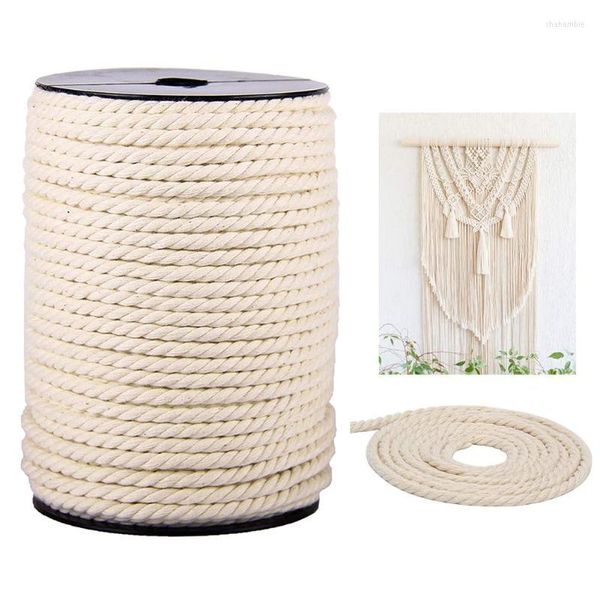 Filato per abbigliamento 5mm Cavo di cotone macramè per appendere a parete Acchiappasogni Corda Corda artigianale Fai da te Fatto a mano Forniture decorative per la casa TY53