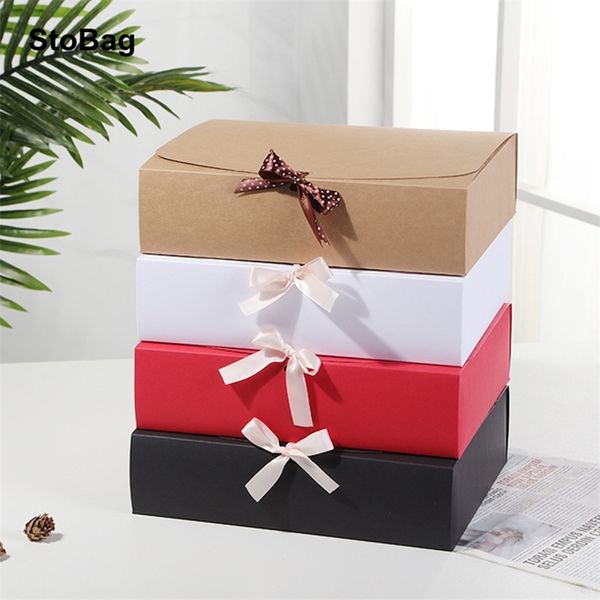 Geschenkpapier StoBag 5 teile/los Geschenkverpackung Box Hochzeit Geburtstag Valentinstag Event Party Kekse Bevorzugung Kleidung Lagerung Baby Dusche DIY 220913