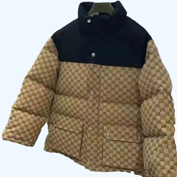 Jaqueta feminina masculina com capuz quente parka masculina puffer jaquetas com estampa de letras roupas outwear blusão inverno moda masculina