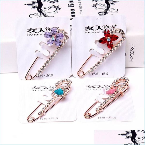 Pins Broschen Vintage Brosche Große Weibliche Mode Broche Hijab Pins Und Broschen Für Frauen Tier Broches Schmuck Drop D Dhseller2010 Dhn9O