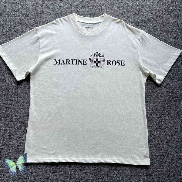 Camisetas masculinas 2022SS Martine Rose Retrato Carta de personagem Photo Printing Camise