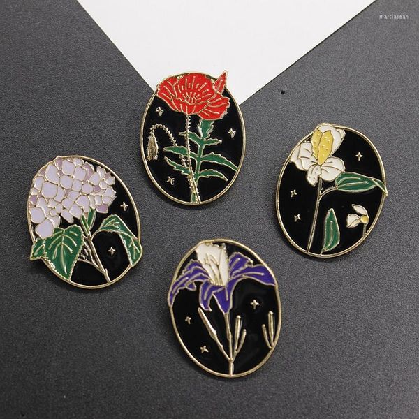 Broschen Original Design Pflanze Iris Blume Yu Meimei Emaille Tropfen Öl Brosche Licht Beweis Pin Weiblichen Schmuck Großhandel