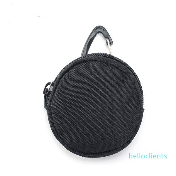 2022 nuova moda 5 pezzi portamonete da uomo Oxford Plain Army Green borsa portaoggetti per auricolari a forma di cerchio di alta qualità