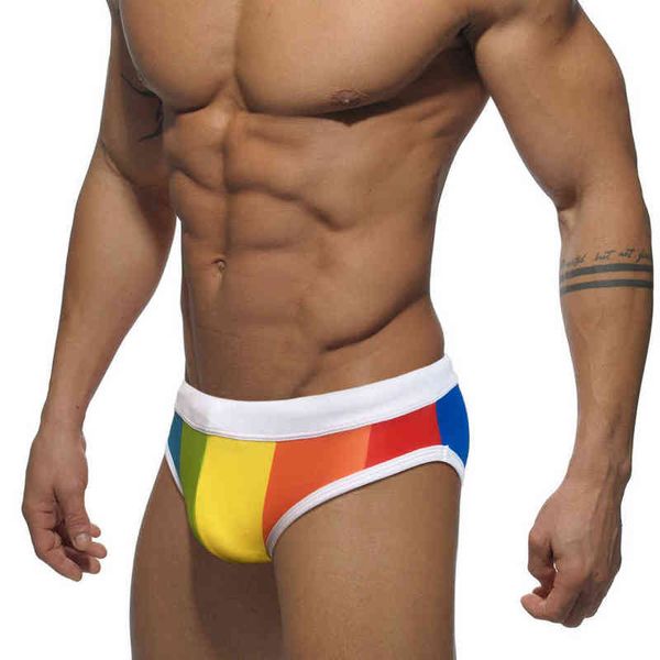 Costumi da bagno da uomo Moda Arcobaleno Bikini Costumi da bagno Uomo Costumi da bagno Slip Costume da bagno maschile Costume da bagno da uomo Costume da bagno da surf Pantaloncini da bagno Beachwear J220913