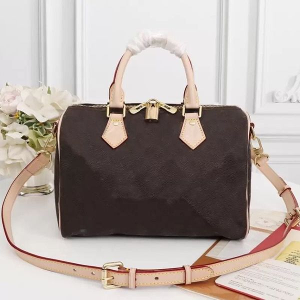 Rowan Satchel Tote Borse per le donne Borsa a tracolla in pelle moda Borsa vintage Borse a tracolla Grande capacità Top Handle Designer Retro Boston Duffle Borsa da viaggio