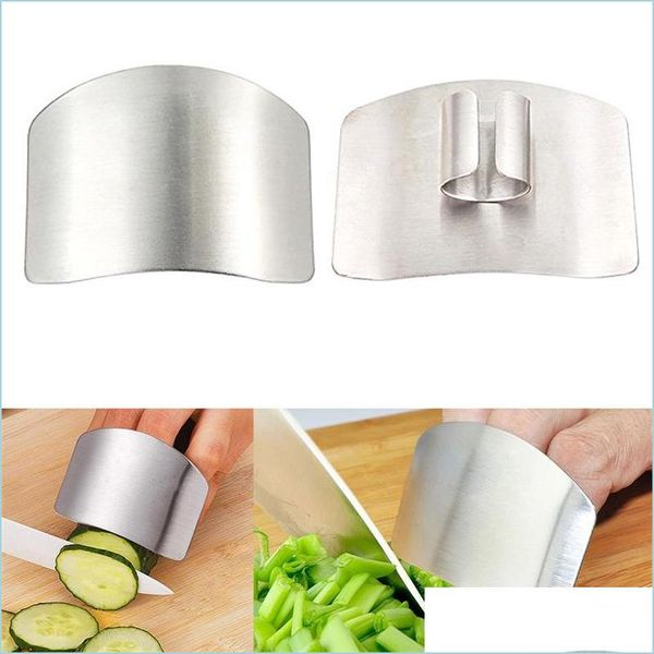 Altri utensili da cucina Protezione per le dita Protezione per il taglio a mano Utensile per coltelli Gadget da cucina in acciaio inossidabile Consegna di goccia 2021 Cucina da giardino domestica Dhzdb