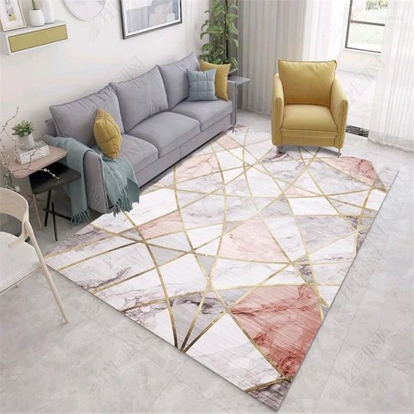 Teppiche DeMissir Moderne Marmorkorn prägnante geometrische Teppiche Teppich für Wohnzimmer Schlafzimmer Nacht Boden Pad Tapete Para Sala Alfombras