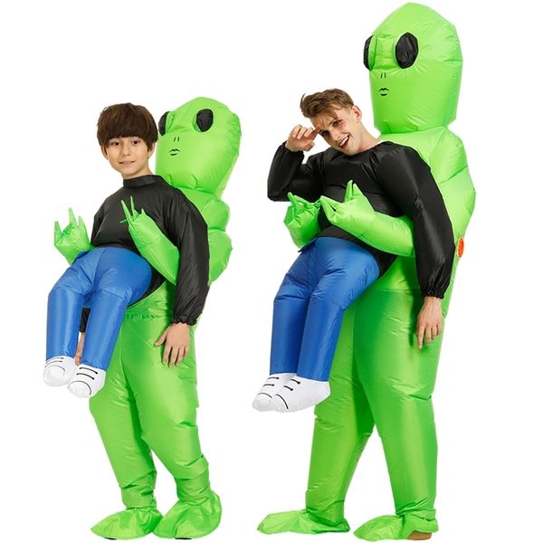 Fantasia de tema Alien Inflatable S Adult Kids Party Cosplay Sumo Funny Funime Anime Fancy Dress Purim Halloween For Man Woman 220915