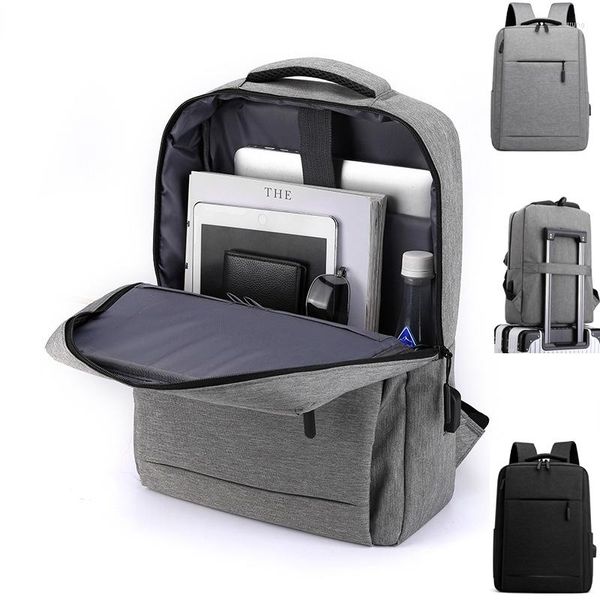 Sırt çantası retro 15.6 inç dizüstü bilgisayar usb genç okul bagpack ince seyahat bilgisayar sırt çantaları sokak kıyafetleri gündüz çantası unisex çanta