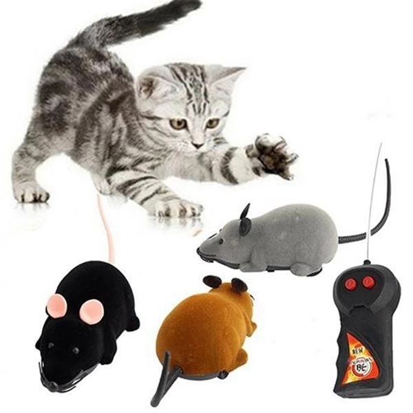 ElectricRC Animali Mini Divertente RC Simulazione Telecomando senza fili RC Ratto elettronico Mouse Topi Giocattolo Ingannevole Plastica Affollamento Halloween Natale Per animali domestici 220914