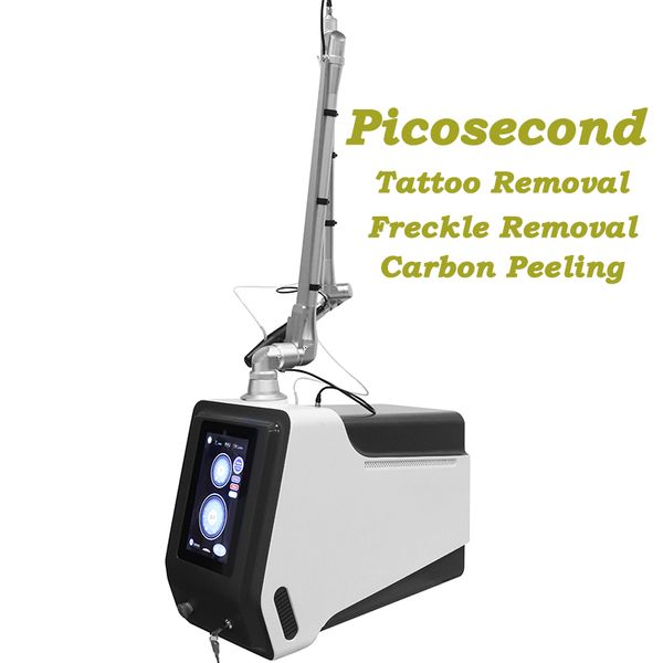 Portátil ND Yag laser picossegundo picolaser com casca de carbono Cuidado com a pele facial Máquina de remoção de tatuagem