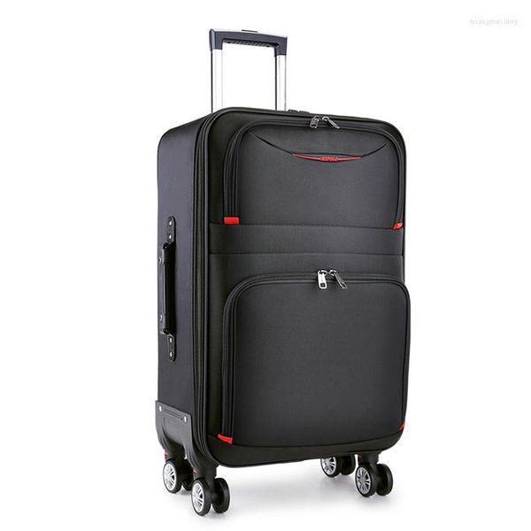 Koffer mit großer Kapazität Koffer Männer Starker dauerhafter Trolley-Gepäck Oxford Stoff Universal Wheel Passwort 20/24/28 Zoll