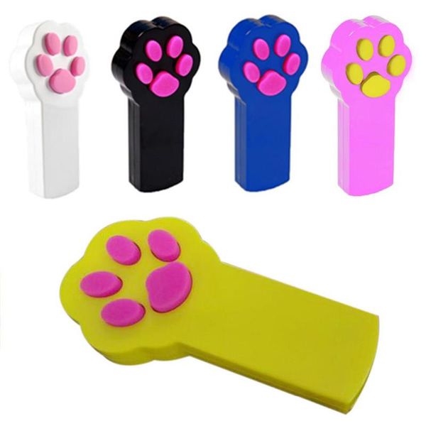 ENRAÇÃO CAT PAW BEAM Laser Toy Interactive Automatic Red Laser Ponteiro Exercício Os suprimentos para animais de estimação fazem gatos felizes