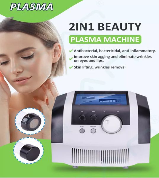 2 In1 Apparecchiatura di bellezza Plasma freddo Ultrasuoni Ozono PlasmaPen Lifting facciale Rassodante Rimozione di macchie Trattamento dell'acne Jet Face Eye Lift Macchina antirughe