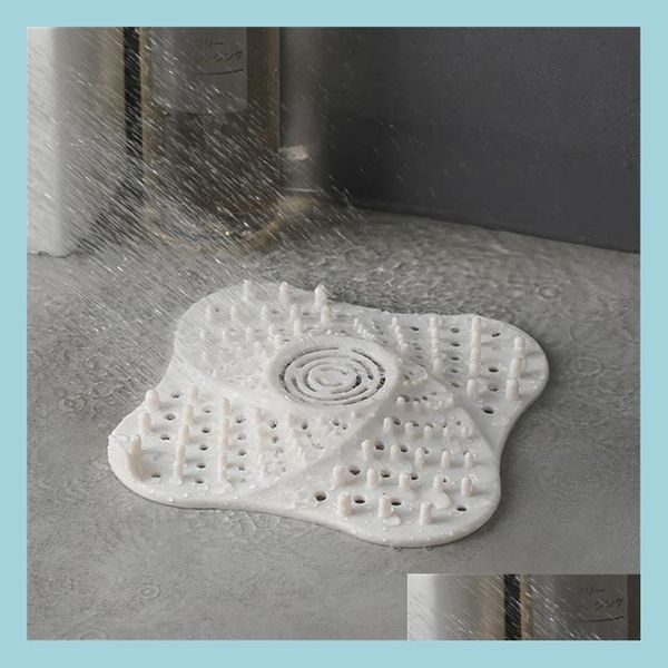 Drenos Design refor￧ado Dreno do banheiro Capata de cabelo Bathing Stopper Kitchen push StrainSer Filtro Chuveiro Anti-entupimento da rede DHNI5