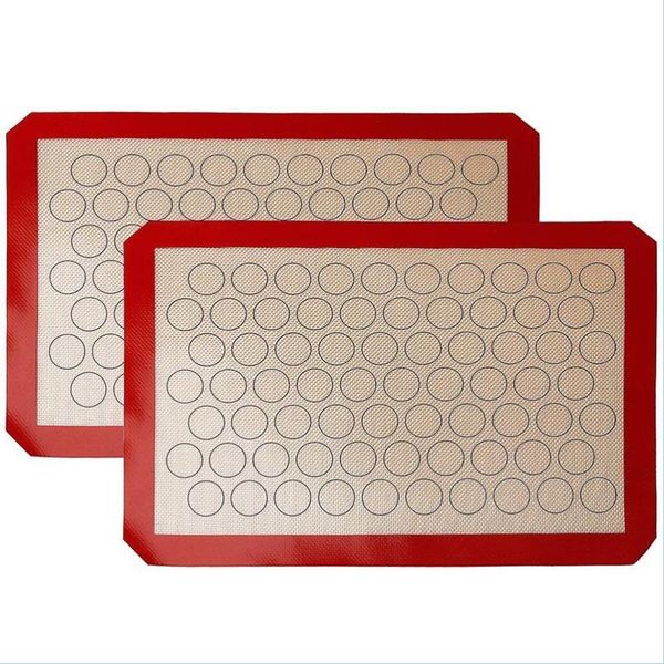 Pişirme Hamam Aletleri 42x29.5cm Aron Sile Pişirme Mat Çubuk Daire Olmayan Mutfak Hamur Aracı Kek Bakeware Pasta Aksesuarları DR DHIQX