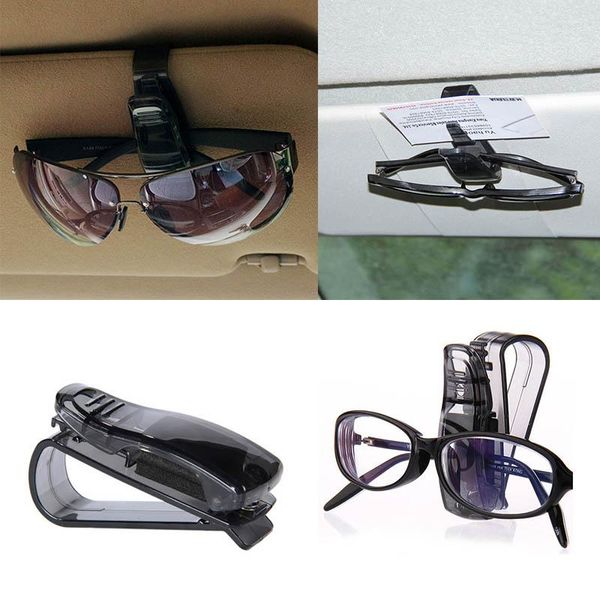 Haken 2 Stück Sonnenbrille Sonnenblende Brille Verschluss Clip Ticket Quittungskarte Kunststoff Aufbewahrung Auto Werkzeuge Klemme