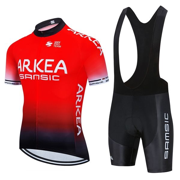 Traje masculino de camisas de ciclismo para homens para bicicleta de bicicleta de bicicleta protociclo arkea roupas de verão bibs esportes lã de terno