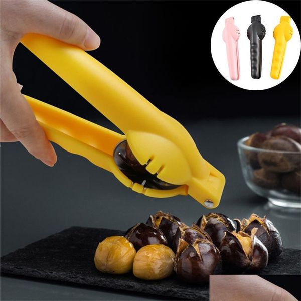 Altri utensili da cucina 2 in 1 Quick Chestnut Clip Walnut Pinze in metallo Schiaccianoci Sheller Apridadi Utensili da cucina Taglierina Gadget Drop De Dh1S5