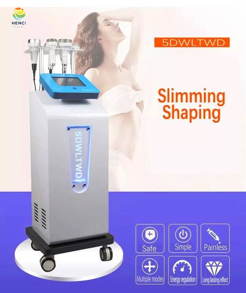 5D Macchina dimagrante RF Ultrasonic Electric Cupping Therapy Machine per massaggio e scultura del corpo