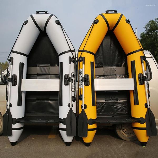 Aufblasbare Boote 0,9 mm PVC-Boot zum Angeln für 6 Personen, Länge 3,0 m, laminiertes, verschleißfestes Drift-Kajak-Kanu im Freien