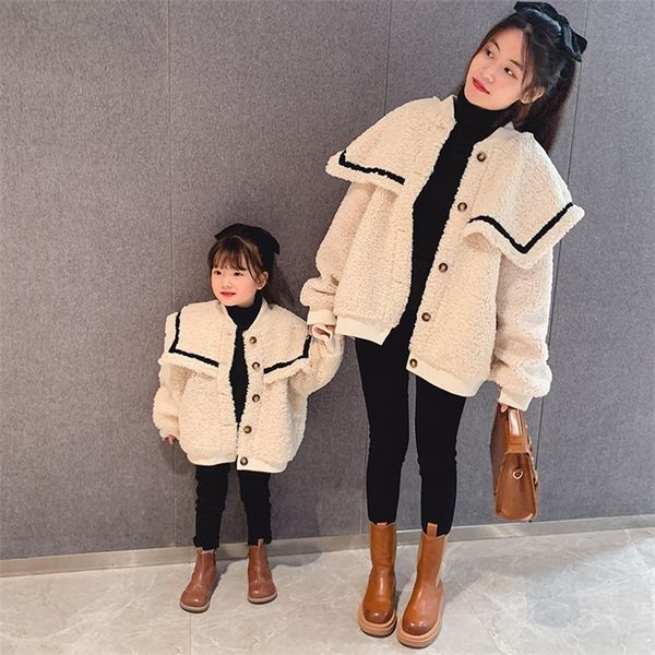 Passende Familien-Outfits für Mutter und Tochter, Herbst/Winter-Kleidung, Eltern-Kind-passende Kleidung, Damen- und Baby-Wintermantel, Kinder-Mädchen-Oberteil, Oberbekleidung 220914