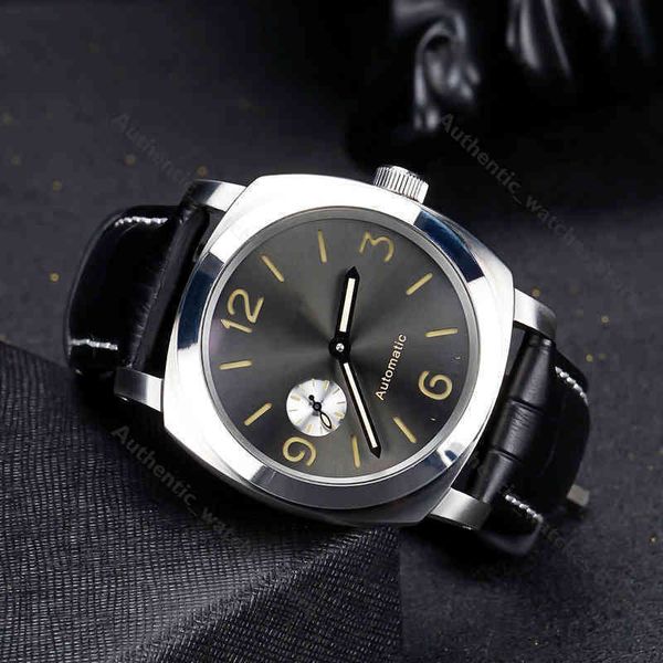 Paneraii Paneria Brand Brand Luxury Top Top Luminor Men ES Best Panerai Edition Brown in pelle marrone Clock Automatic Waterproof Clock