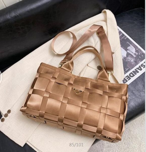 New Woven Nylon Bolsa Bolsa Shopping Shop