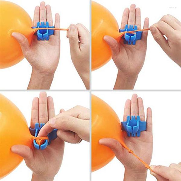 Parti Dekorasyonu 6.5cm Balon Bağlama Aracı Aksesuar Düğüm Bağlantı Daha Hızlı Elektrikli Üfleyici Balon Dot Kolay Düğüm Cihazı