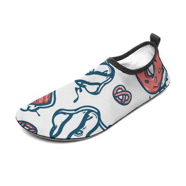 Uomo Nuoto Immersioni Scarpe personalizzate Scarpe da ginnastica Creek con suola morbida Pelle a piedi nudi Snorkeling Wading Fitness Scarpe da ginnastica da donna-Le immagini personalizzate sono disponibili